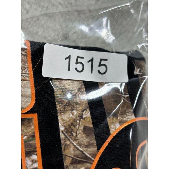 Realtree Fleece Hoodie Camouflage Flag Mens XXL Black Pullover Kangaroo Pocket - Picture 8 of 8